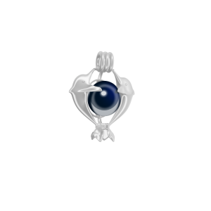 Double Dolphin Cage Pendant